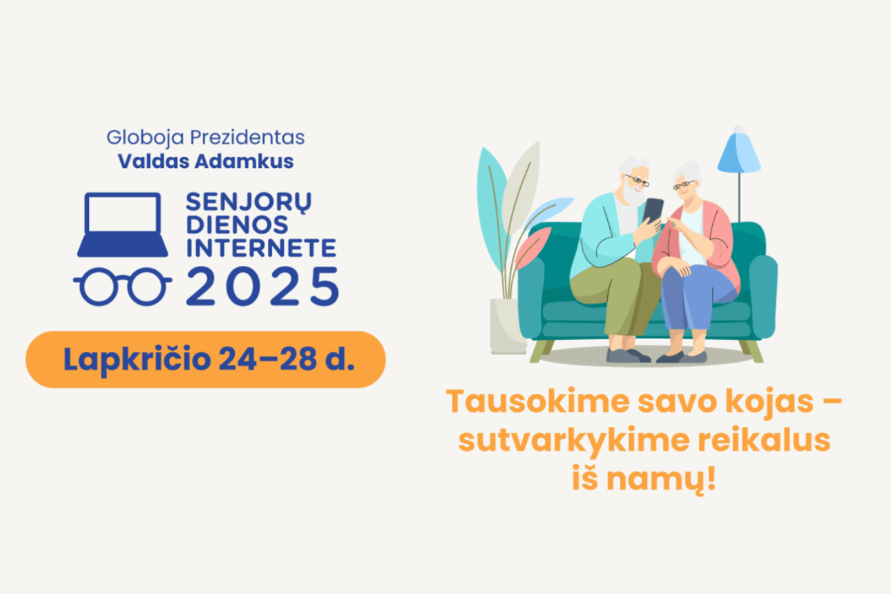 Lapkričio 24–28 dienomis – Senjorų dienos internete!
